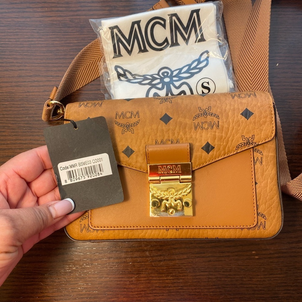 MCM Millie Visetos Small Crossbody, NEW - Picture 3 of 8